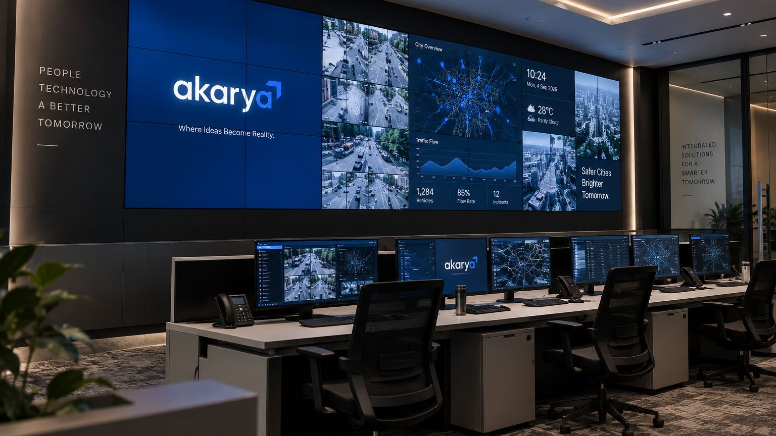 Penggunaan Video Wall untuk monitoring berbagai sumber informasi di control room