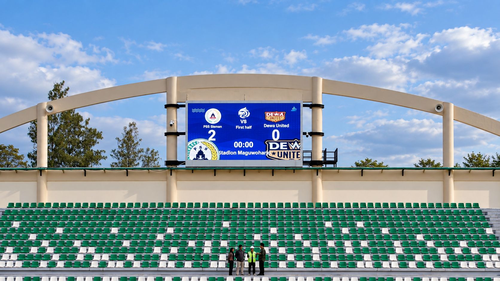 LED Display dan Scoring System di Stadion Maguwoharjo